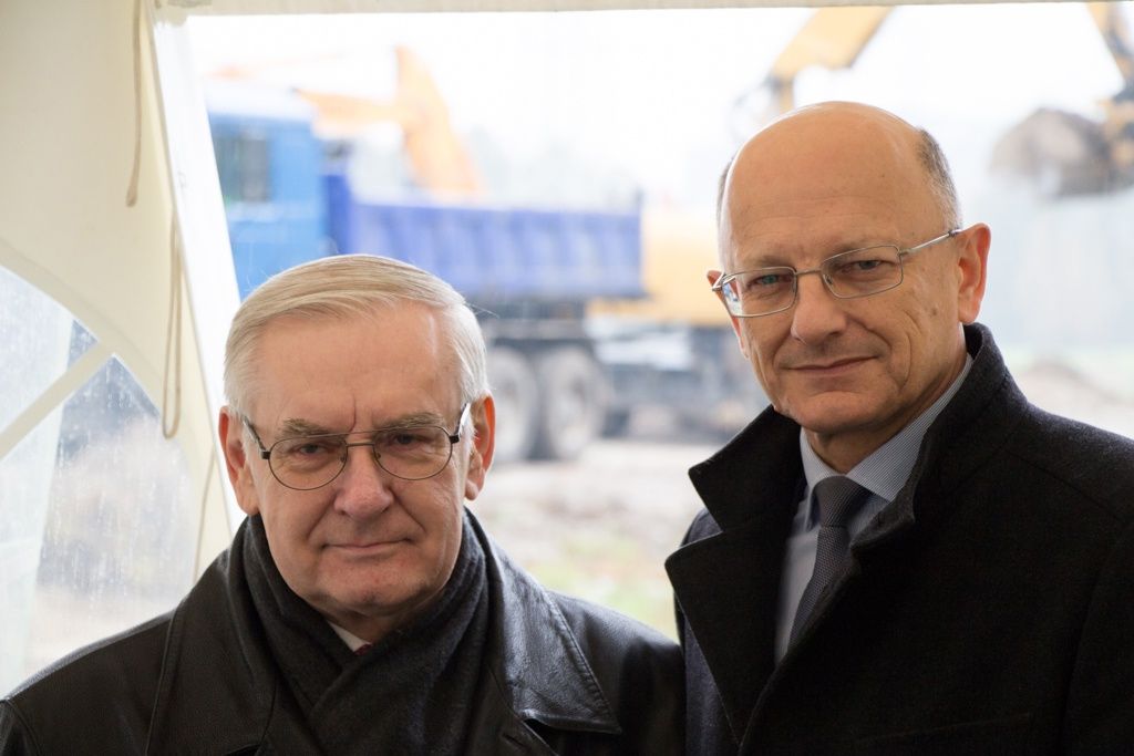 Prezydent Lublina, Pan Krzysztof Żuk z Dyrektorem Zarządu Dróg i Mostów w Lublinie, Panem Kazimierzem Pidek