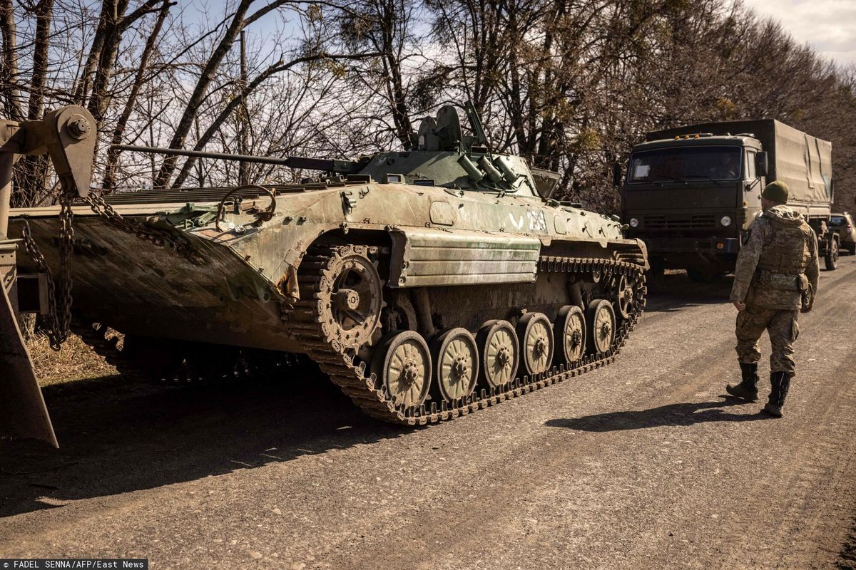 Wojna w Ukrainie - odbicie miasta Trostianec

