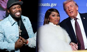Donald Trump mówił o pośladkach Nicki Minaj. 50 Cent zareagował