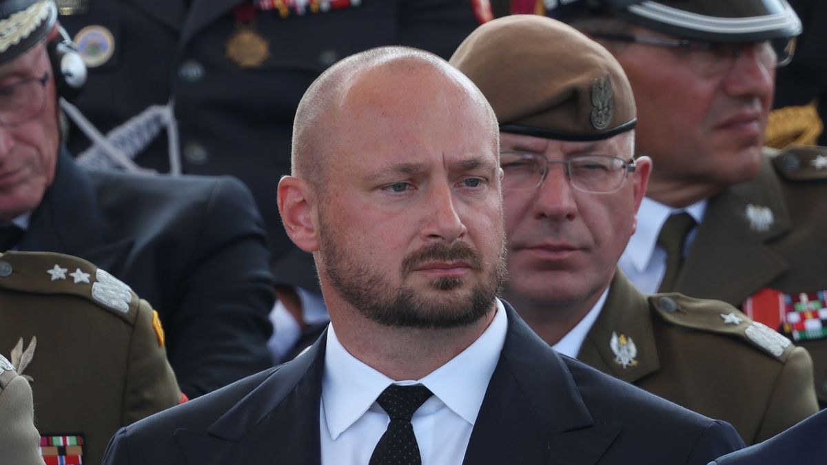 Head of the National Security Bureau Jacek Siewiera during Armed Forces Day parade in Warsaw, Poland on August 15, 2024. (Photo by Jakub Porzycki/NurPhoto via Getty Images)