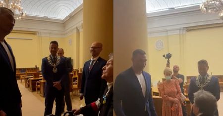 Mer Kijowa obywatelem Warszawy. Jego brat spotkał się z weteranką