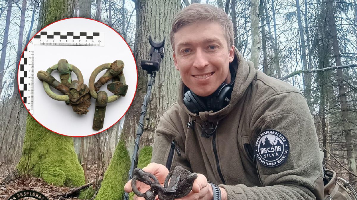 Mateusz Dąbrowski trafił na wędzidło końskie z elementami z stopów miedzi.