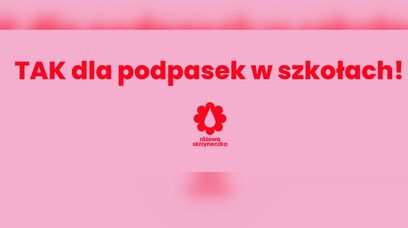 Chcą swobodnego dostępu do podpasek. Proszą o podpisanie petycji