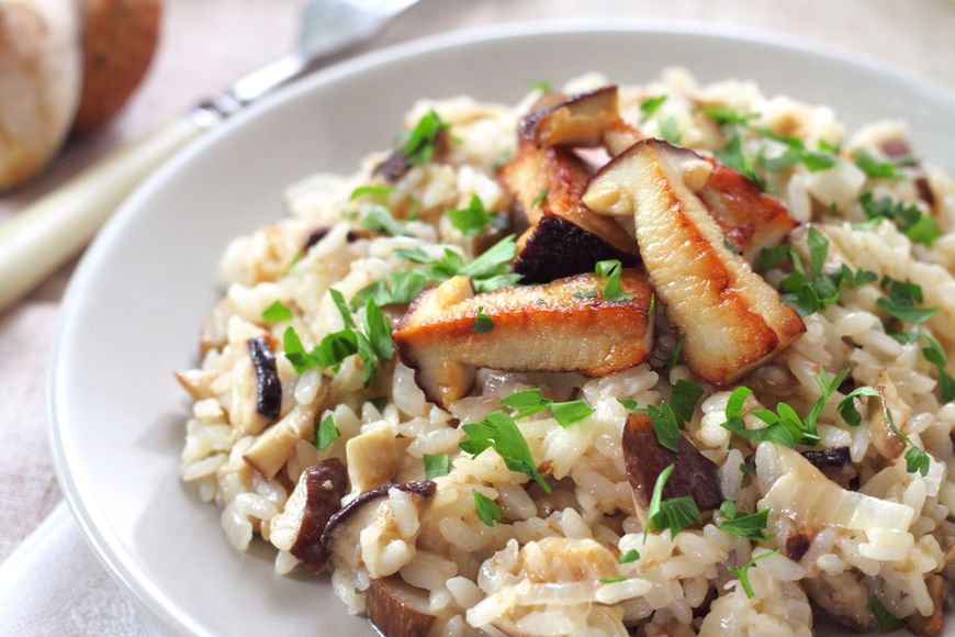 Risotto z leśnymi grzybami