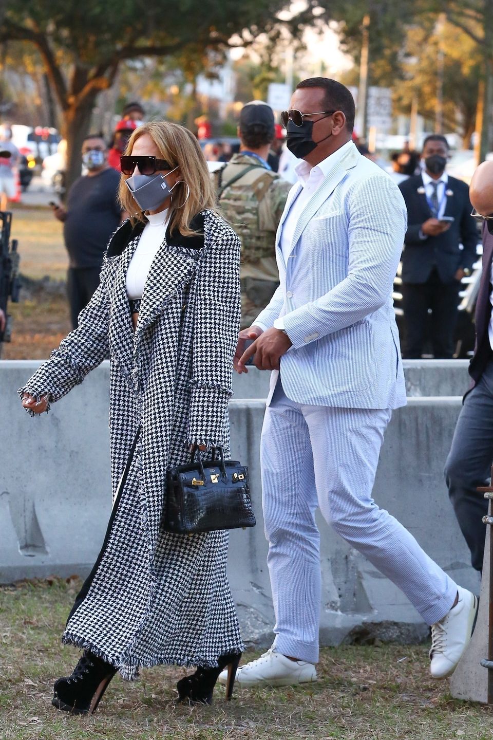 Jennifer Lopez i jej narzeczony, Alex Rodriguez na finale Super Bowl