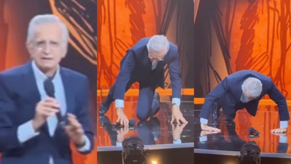 88-letni Jacek Fedorowicz nagle zaczął robić pompki. Widownia zawyła