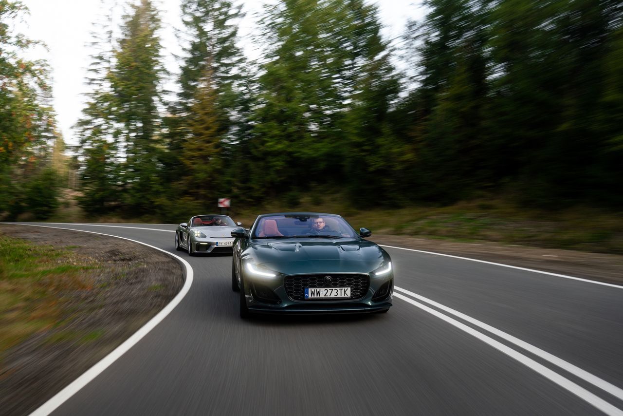 Porsche 718 Spyder vs. Mercedes-AMG SL 63 vs. Jaguar F-Type P450 