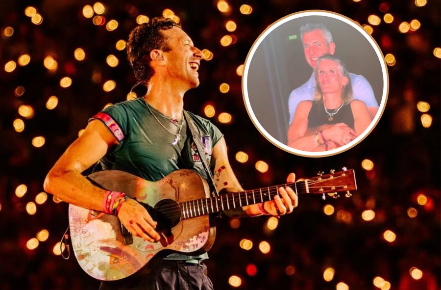 Mężczyzna nakryty przez Coldplay'a na zdradzie