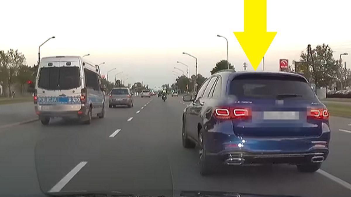 Kierowca został utemperowany przez policję