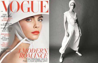 Cara Delevingne cała na biało w sesji dla "Vogue'a"