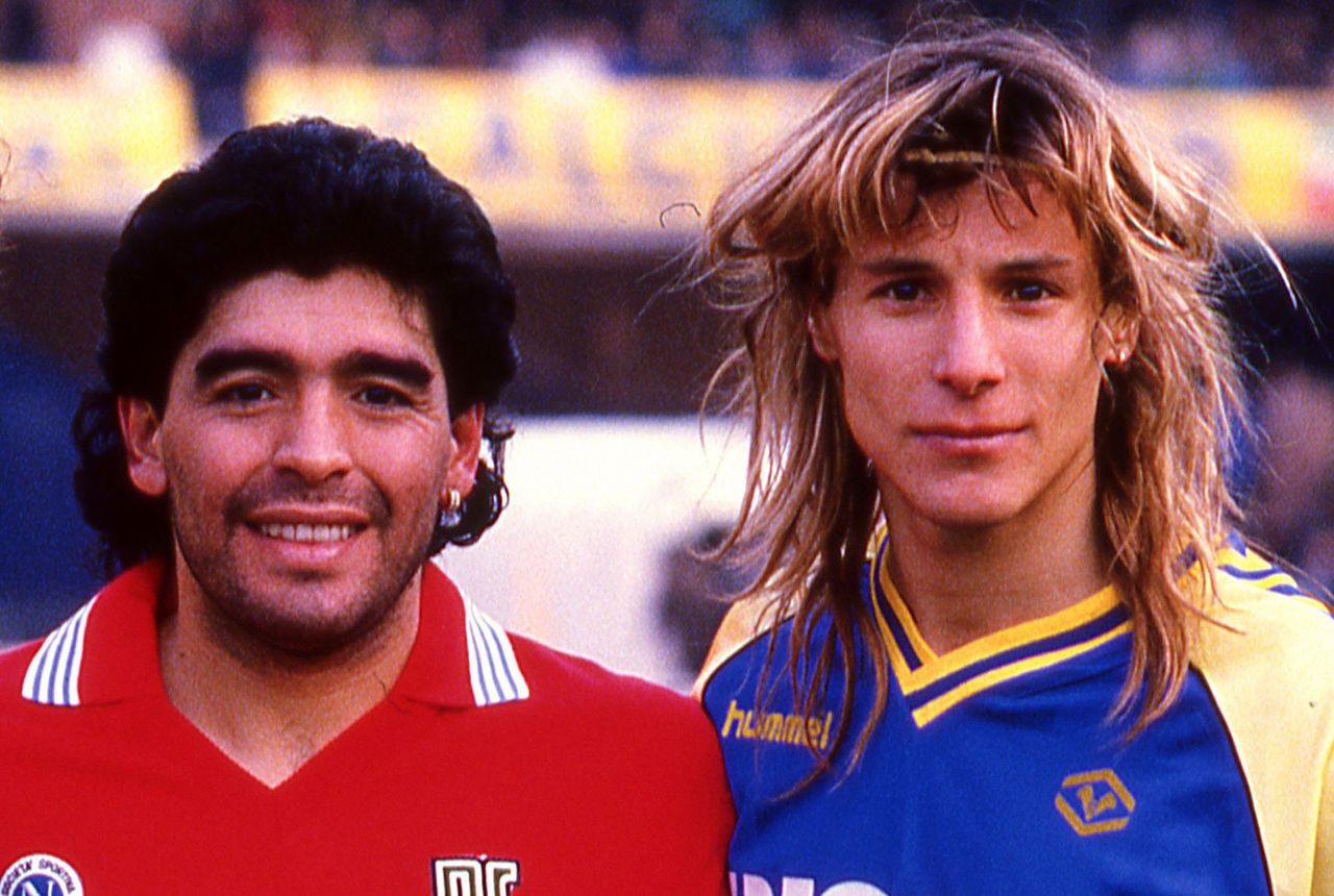 In the photo from the left: Diego Armando Maradona and Claudio Caniggia