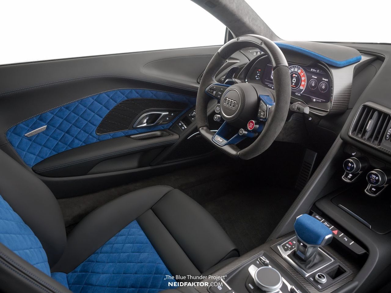 Wnętrze Audi R8 zmodyfikowane przez Neidfactor