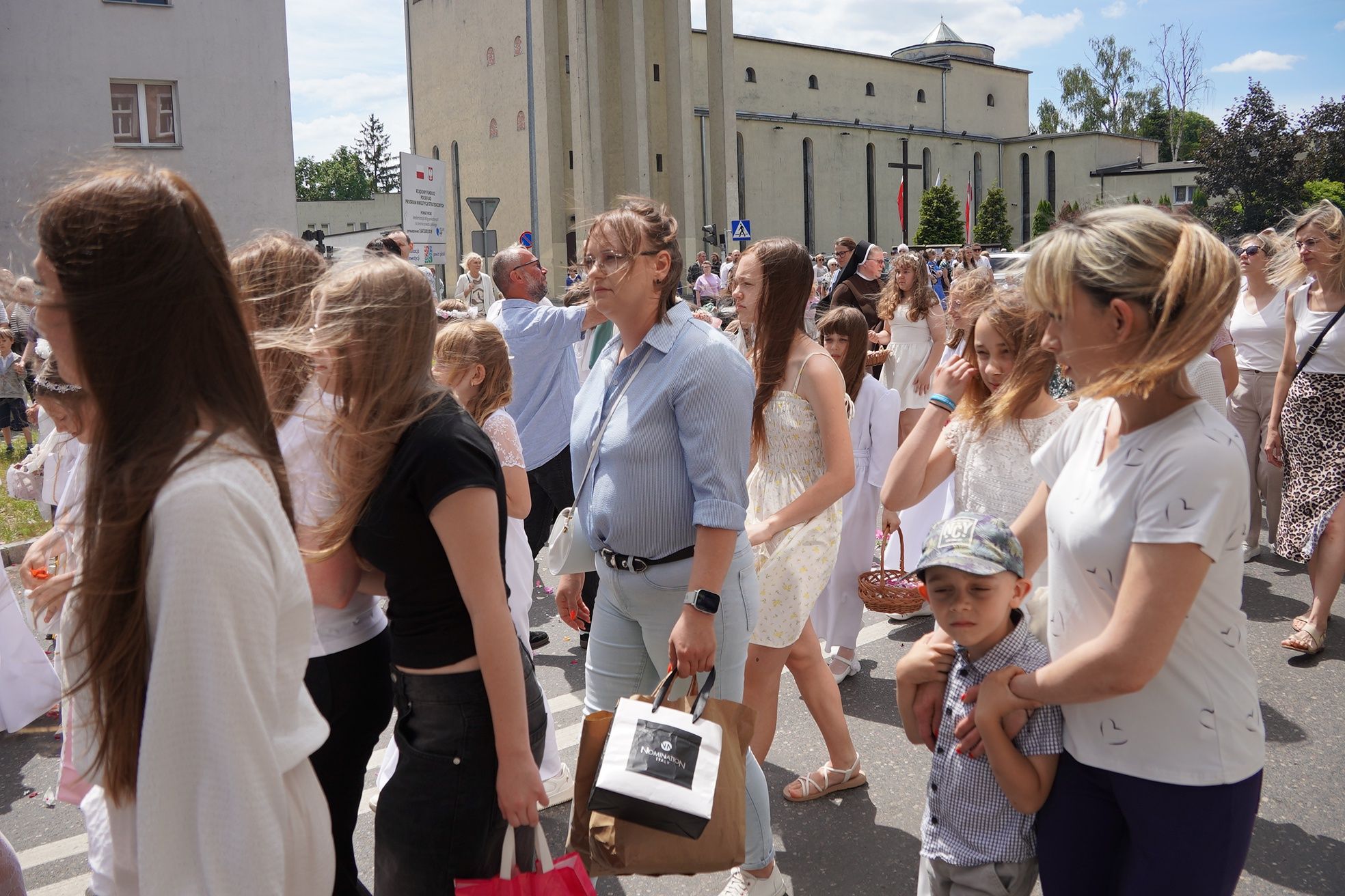 Procesja Bożego Ciała w parafii pw. Św. Antoniego w Pile