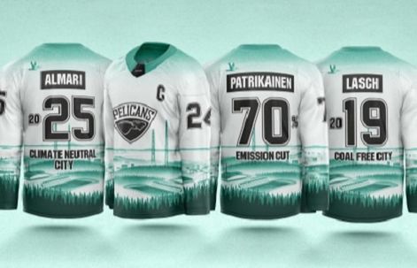 Fińska drużyna hokejowa pokazuje dumę z bycia eko