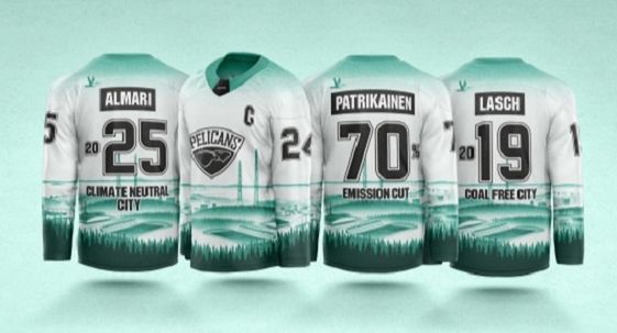 Fińska drużyna hokejowa pokazuje dumę z bycia eko