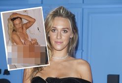 Aleksandra Żebrowska pozuje z dzieckiem na sedesie. W komentarzach burza