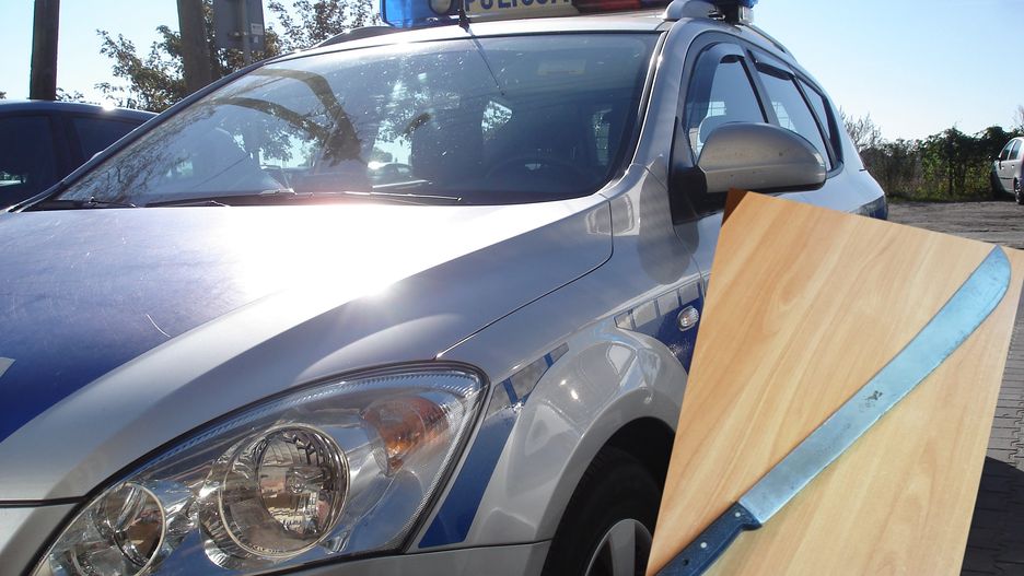 Łódź. Stał z maczetą i groził, że zabije kierowcę autobusu (Fot.: policja.gov.pl)