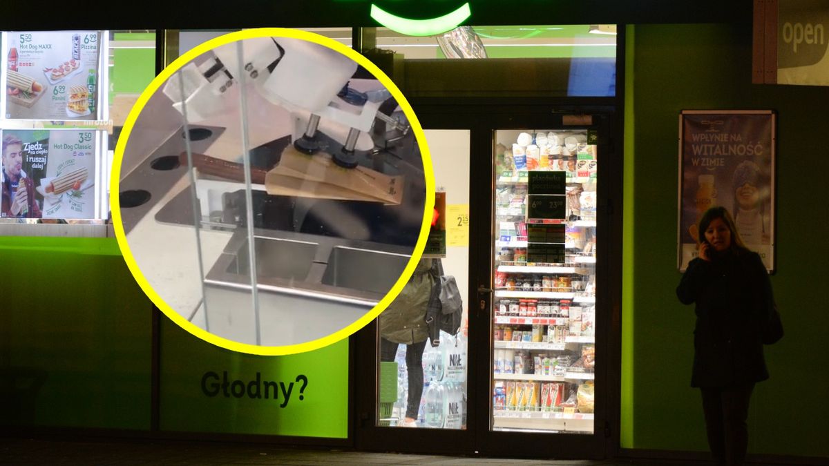 Robot Robbie serwuje hot-dogi