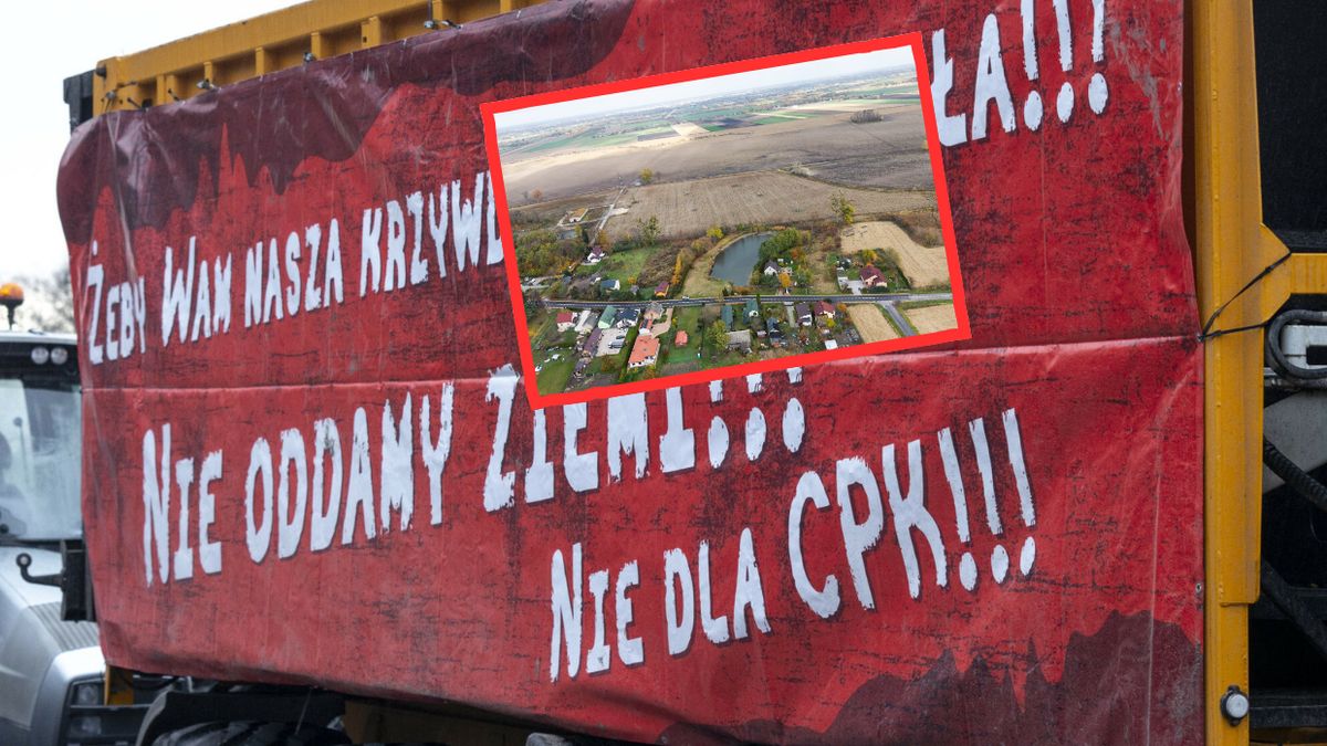 Protest przeciwko CPK w 2022 roku/ Działka Piotra Wielgomasa