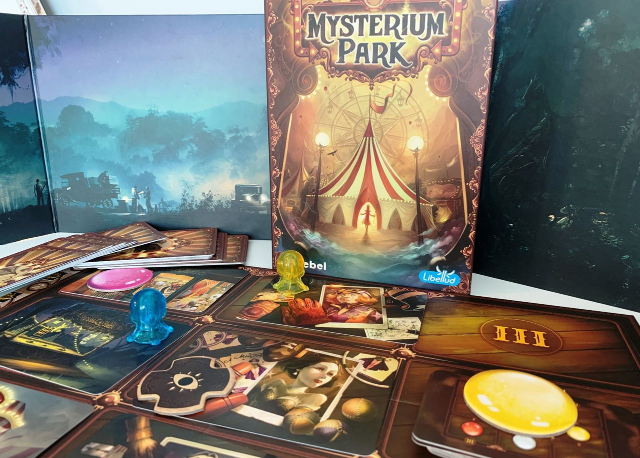 Recenzja Mysterium Park. Dixit, kooperacja i kryminalna zagadka