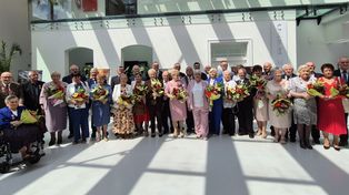 Wzruszająca uroczystość w Sieradzu. 17 par świętowało Diamentowe i Złote Gody