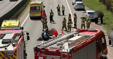 Zdarzenie na A4. Zjechały się służby. "Spore utrudnienia"