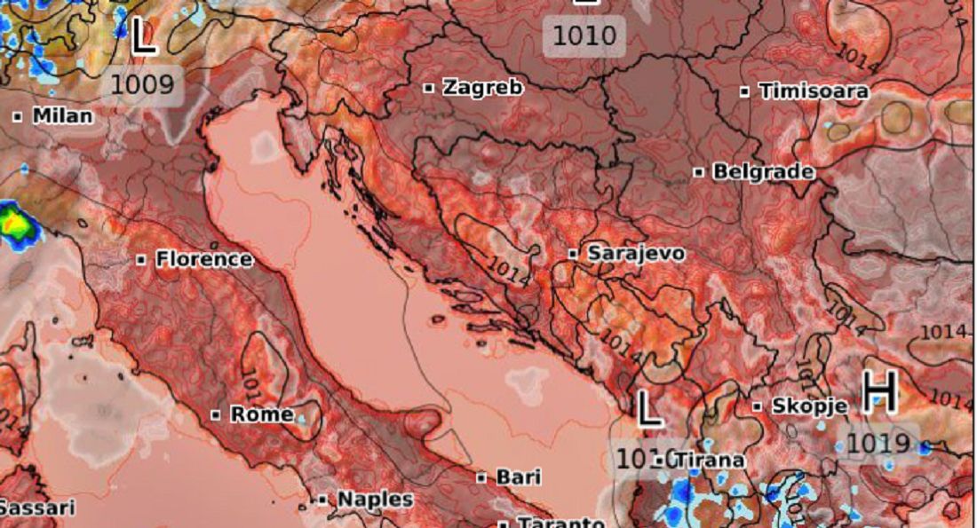 Na jednej z chorwackich wysp zanotowano 40 stopni ciepła