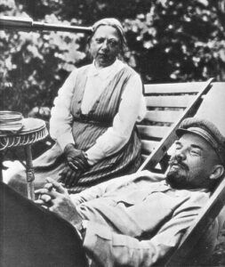Nadieżda Krupska i Włodzimierz Lenin