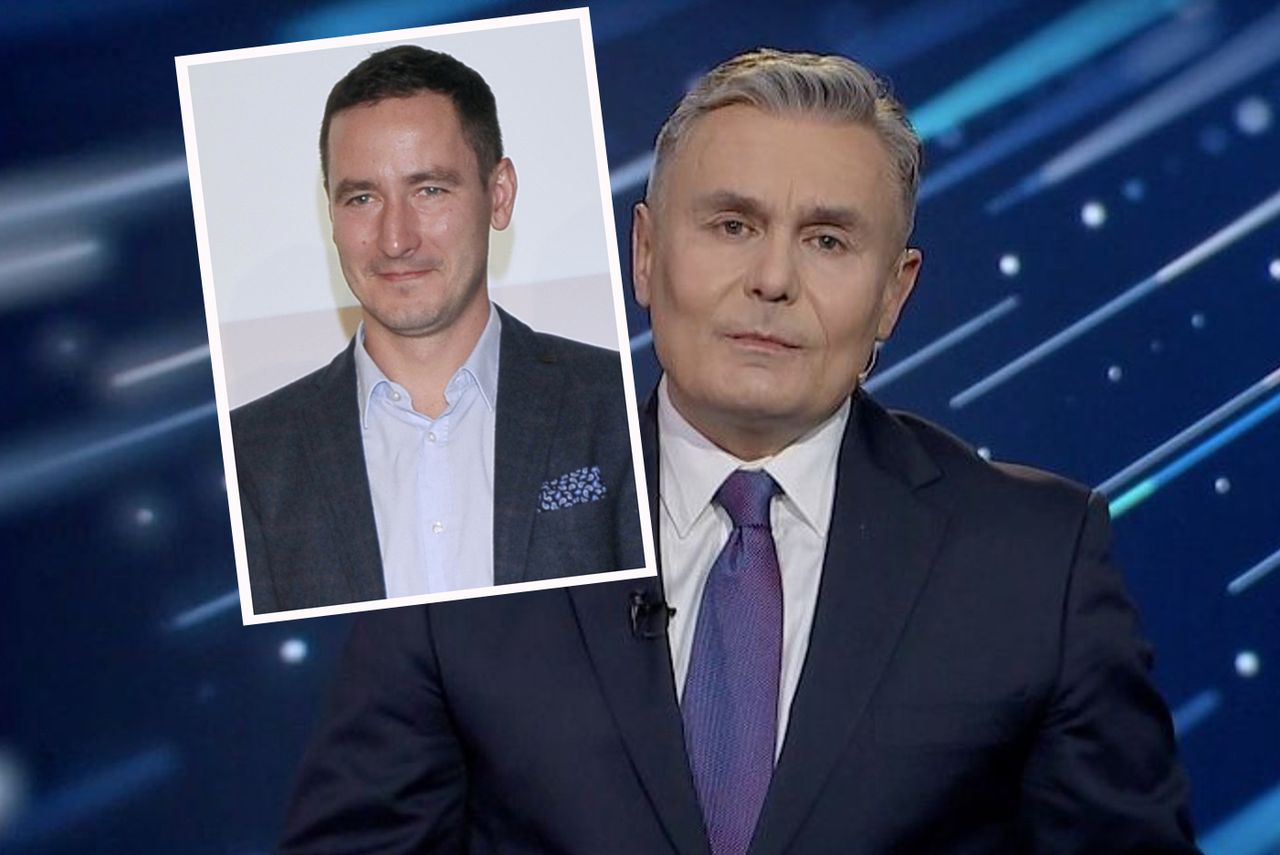 Tomasz Marzec (po lewej) zwolnił się z redakcji "19:30"