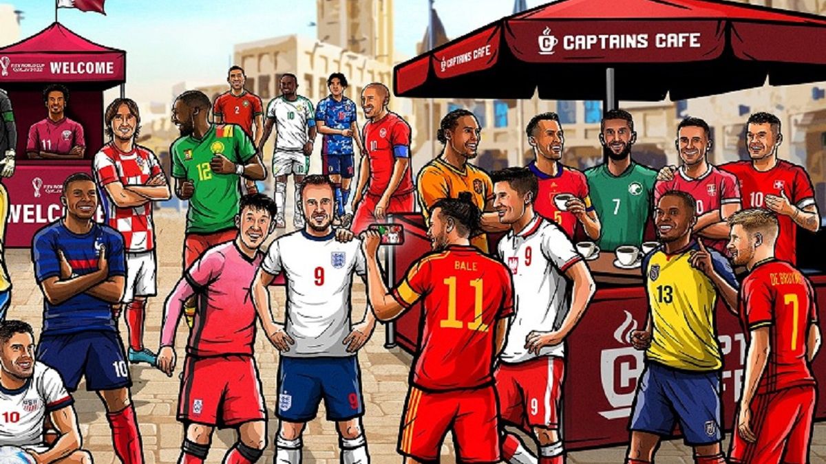 Kapitanowie wszystkich uczestników mundialu