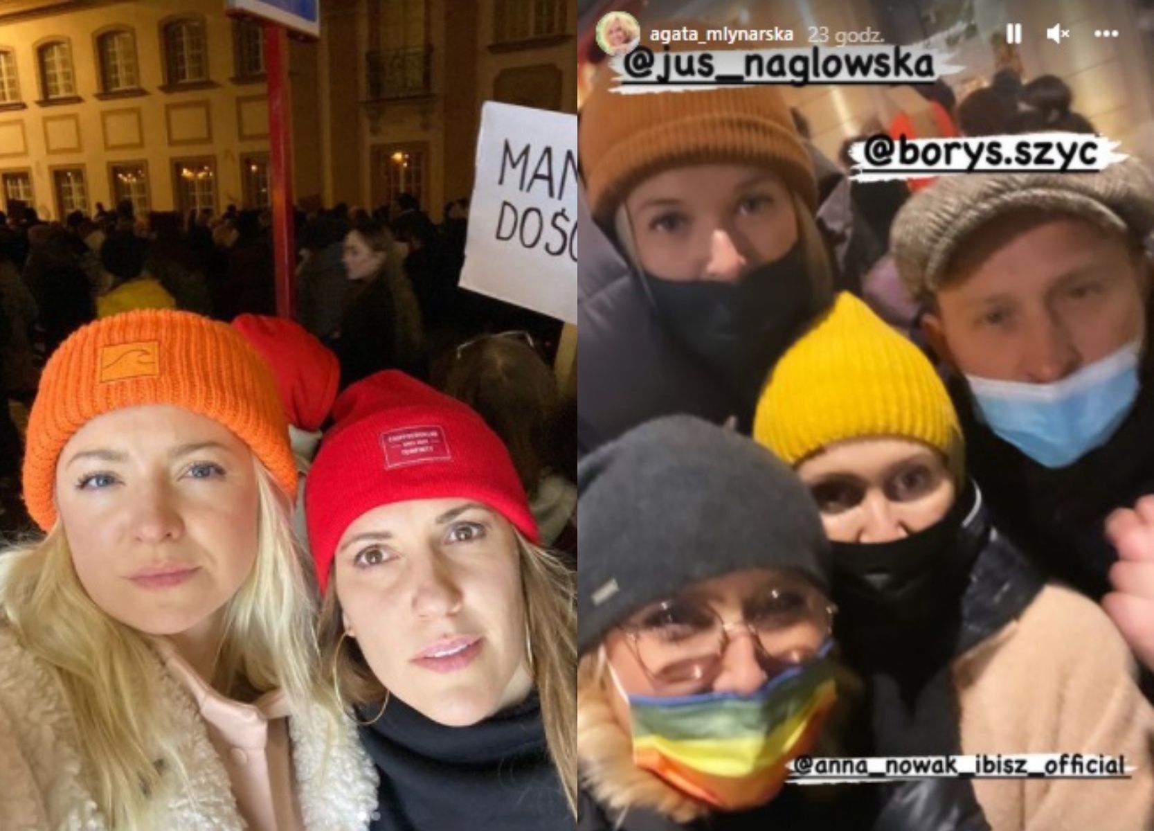 Gwiazdy na marszu ku czci Izy 