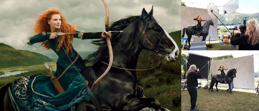 Sesja dla Disney'a i Annie Leibovitz podczas pracy 3