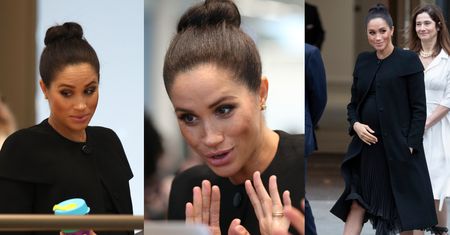 Meghan Markle krzywi się na widok kubka podczas wizyty na uniwersytecie (ZDJĘCIA)