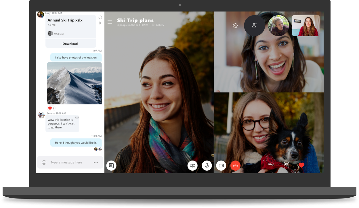 Nowa wersja Skype'a jest spójna interfejsem z odmianami mobilnymi.