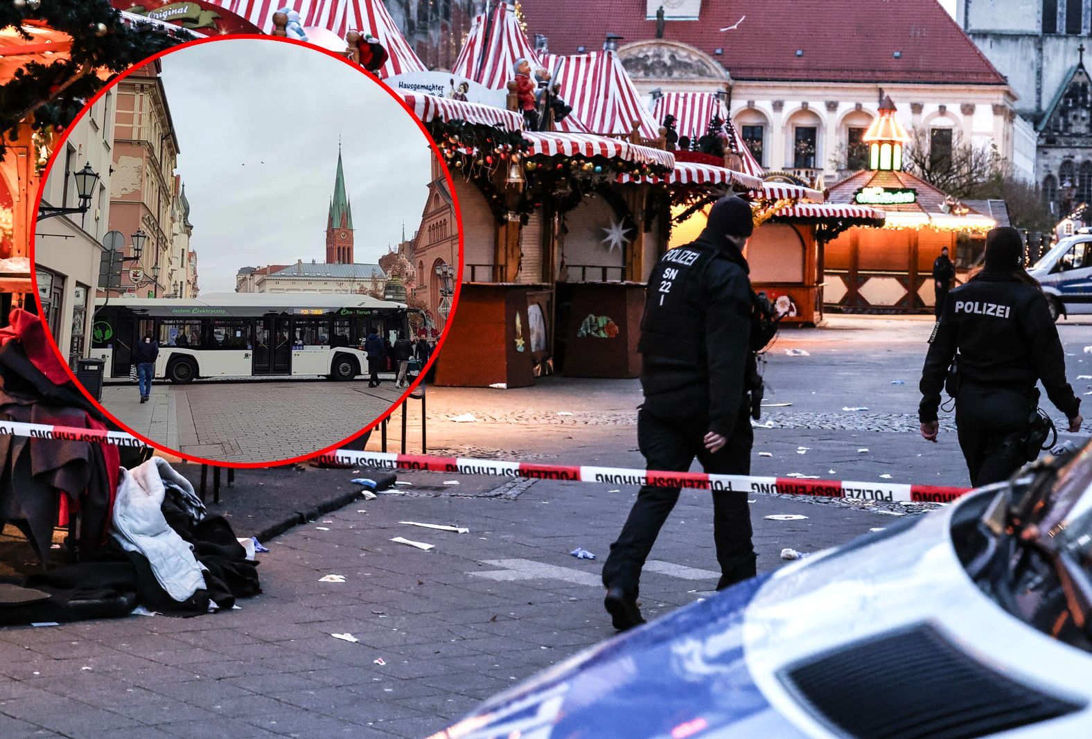 Toruń reaguje na zamach w Niemczech? Pojawiły się na miejskim jarmarku