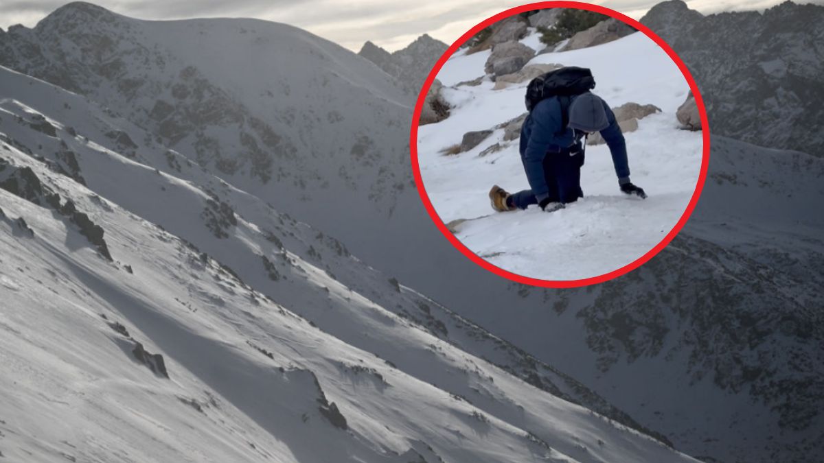 Turysta wspinał się bez odpowiedniego przygotowania