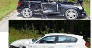 Wólka Husińska: 62-latek w mercedesie wyprzedzał betoniarkę jadącą pod górkę. Czołowo zderzył się z bmw