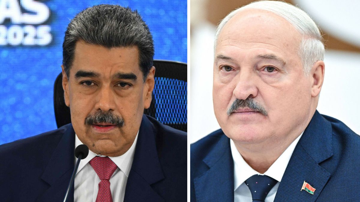 Alaksandr Łukaszenka i Nicolas Maduro