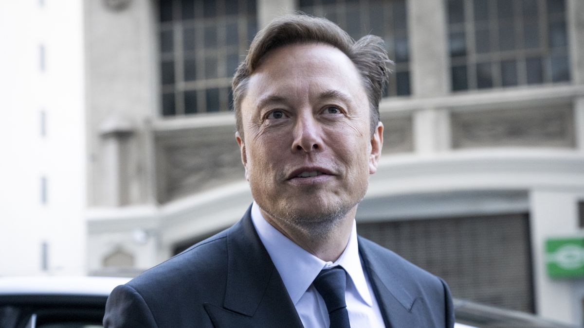 Elon Musk, chief executive officer of Tesla Inc., departs court in San Francisco, California, US, on Tuesday, Jan. 24, 2023. Investors suing Tesla and Musk argue that his August 2018 tweets about taking Tesla private with funding secured were indisputably false and cost them billions of dollars by spurring wild swings in Tesla's stock price. Photographer: Marlena Sloss/Bloomberg via Getty Images