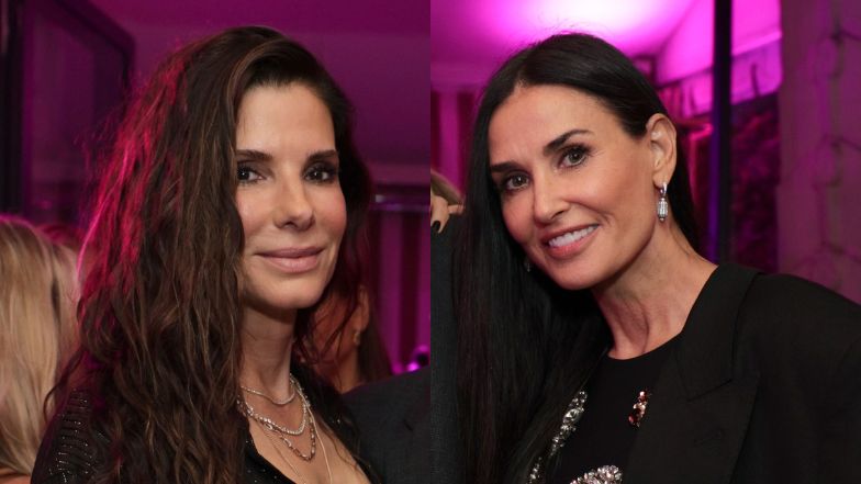 Sandra Bullock i Demi Moore na imprezie przed Oscarami