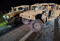 Wypadek z kolumną wojskowych aut na A2. Poszkodowani żołnierze