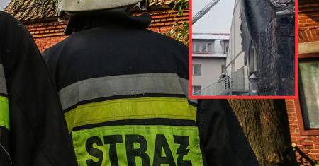 Pożar hotelu w Pokrzywnej. Ewakuowano prawie 100 osób