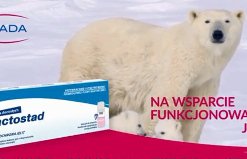 Probiotyk Lactostad reklamowany w telewizji