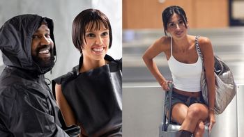 Angelina Censori paraduje w topie i KUSYCH SZORTACH po lotnisku w Sydney. Bierze przykład z siostry? (FOTO)