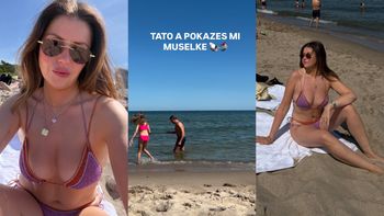 Ciocia Liestyle i jej pomniejszony biust wypoczywają nad Bałtykiem. U jej boku NIE ZABRAKŁO Jakoba Kosela z dziećmi (FOTO)