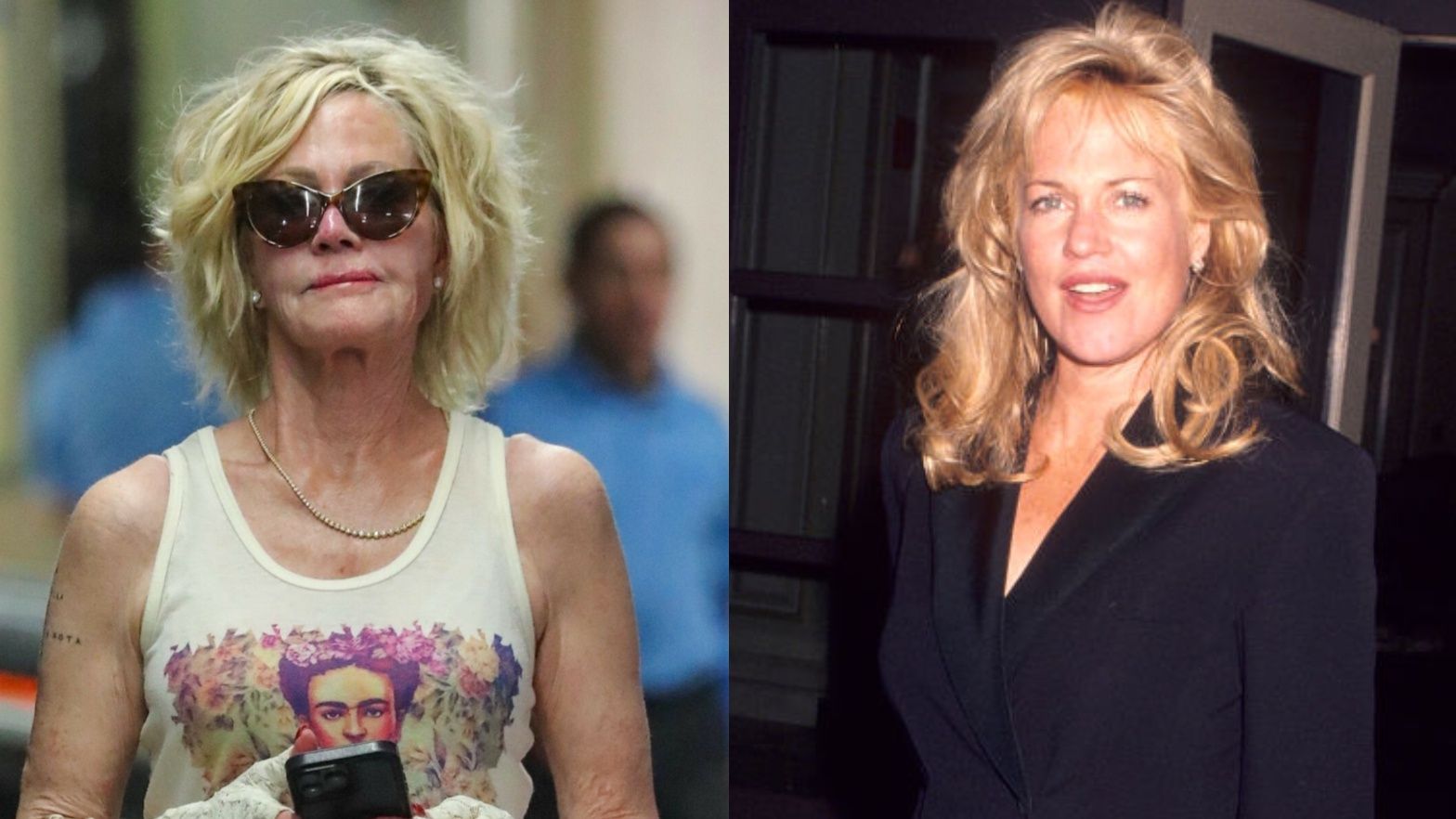 Te zdjęcia Melanie Griffith dzieli 30 lat