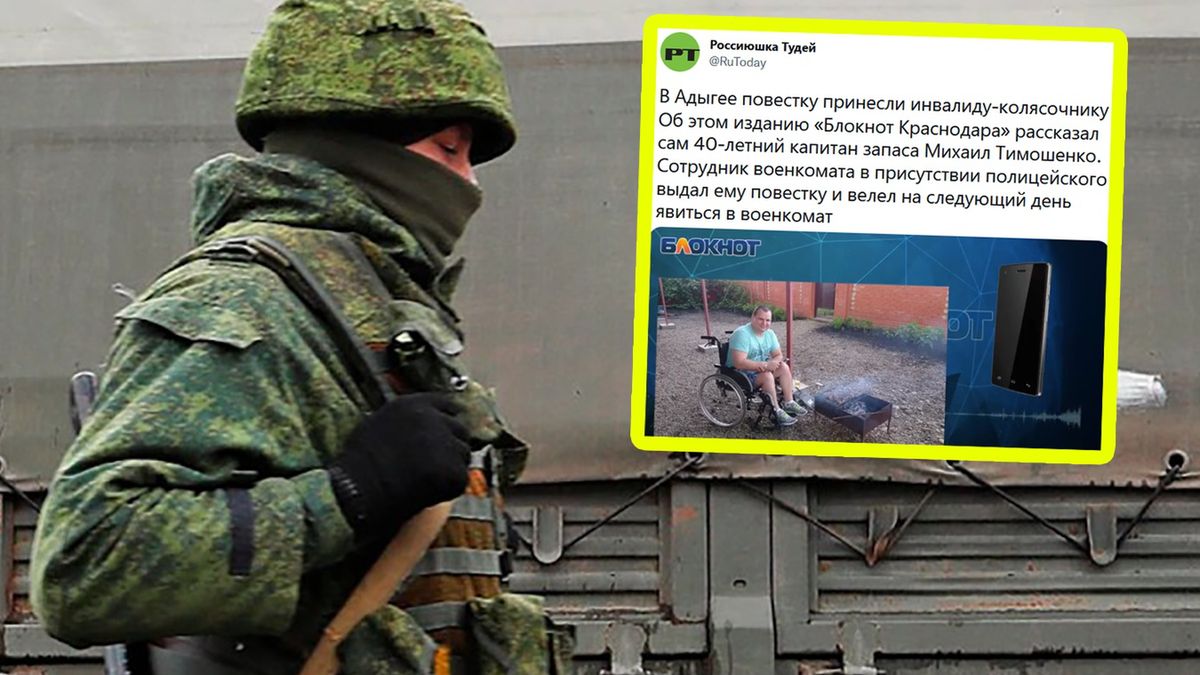 40-letni Rosjanin z niepełnosprawnością dostał wezwanie do wojska