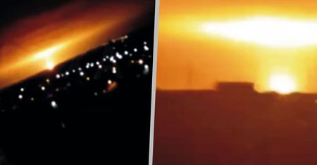 Chersoń. Eksplozja na lotnisku. Nagranie uchwyciło duży rozbłysk