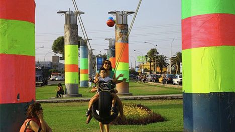 Plac zabaw w ruinach kolejowych 1