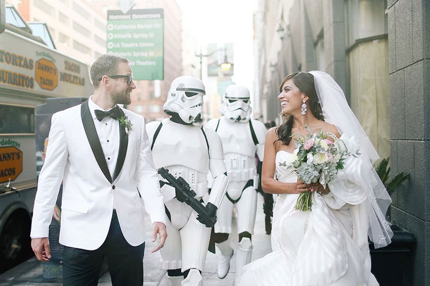Ślub w stylu „Star Wars" z którego George Lucas byłby dumny 1
